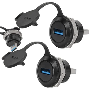 DORHEA 3Pcs USB 3.0 Male to Female Extension Cable Adapter Panel Mount Connector for High-Speed Data Transfer Charging 5Gbps, USB-A 3.0 Extender DORHEA 3Pcs USB 3.0 Male to Female Extension Cable Adapter Panel Mount Connector for High-Speed Data Transfer Charging 5Gbps, USB-A 3.0 Extender