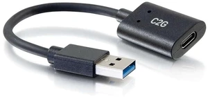 C2G 6in USB-C Female to USB-A Male SuperSpeed USB 5Gbps Adapter Converter C2G 6in USB-C Female to USB-A Male SuperSpeed USB 5Gbps Adapter Converter
