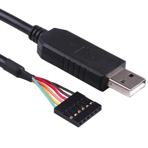 Suamdoen USB to 5v TTL UART Serial Cable 6 Way 0.1" Pitch Terminated Connector 5.0V Signalling Converter Adapter Cable 6FT Compatible TTL-232R-5V Suamdoen USB to 5v TTL UART Serial Cable 6 Way 0.1" Pitch Terminated Connector 5.0V Signalling Converter Adapter Cable 6FT Compatible TTL-232R-5V