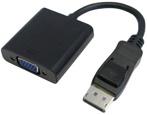 4xem Display Adapter 10 in 20 Pin DisplayPort (M) to 15 Pin HD DSub (HD15) (F), Black (4XDPMVGAFA10) 4xem Display Adapter 10 in 20 Pin DisplayPort (M) to 15 Pin HD DSub (HD15) (F), Black (4XDPMVGAFA10)