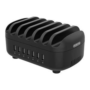 7 Ports Charging Station for Multiple Devices, 70W Charging Station Organizer, USB Charging Docking with Cooling Fan, for iPhone, for iPad, Tablet, Kindle, ETL Listed (2.4A Each, 24A in Total) 7 Ports Charging Station for Multiple Devices, 70W Charging Station Organizer, USB Charging Docking with Cooling Fan, for iPhone, for iPad, Tablet, Kindle, ETL Listed (2.4A Each, 24A in Total)