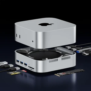Mac mini Dock for M6 M5 Pro M4,NVMe SSD Enclosure DP 4K@120Hz Mac mini Hub | Mac Mini Docking Station 4K@120Hz DisplayPort4 X USB 3.2 Gen 2 USB A + 2 X USB A 2.0 Ports, USB 3.0 SD/TF Card Slot Cooling Mac mini Dock for M6 M5 Pro M4,NVMe SSD Enclosure DP 4K@120Hz Mac mini Hub | Mac Mini Docking Station 4K@120Hz DisplayPort4 X USB 3.2 Gen 2 USB A + 2 X USB A 2.0 Ports, USB 3.0 SD/TF Card Slot Cooling