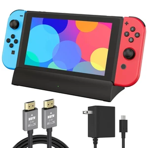 TV Docking Station for Switch,Replacement for Official Switch Dock,Docking Station Support 4K HD Adapter Output with Cable and 15V/2.6A USB-C Charger TV Docking Station for Switch,Replacement for Official Switch Dock,Docking Station Support 4K HD Adapter Output with Cable and 15V/2.6A USB-C Charger
