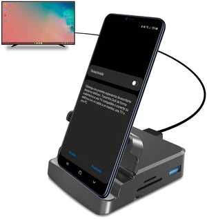 GKI Docking Station, USB C Mobile Phone to 4K HDMI Hub, 7-in-1 Charging Station, Support DP Alt Mode, Compatible with Samsung Dex Mode. GKI Docking Station, USB C Mobile Phone to 4K HDMI Hub, 7-in-1 Charging Station, Support DP Alt Mode, Compatible with Samsung Dex Mode.