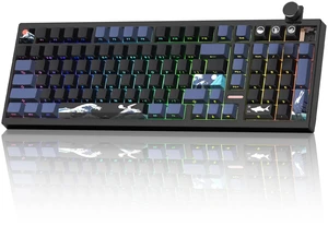 Womier 98% Wireless Gaming Keyboard Creamy RGB Hot Swappable with Knob | 98% Mechanical keyboard with number pad|Creamy linear switches|RGB backlit|BT5.0/2.4GHz/USB-C mode|Hot swappable|Volume knob Womier 98% Wireless Gaming Keyboard Creamy RGB Hot Swappable with Knob | 98% Mechanical keyboard with number pad|Creamy linear switches|RGB backlit|BT5.0/2.4GHz/USB-C mode|Hot swappable|Volume knob
