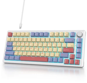 iTastatur 75% Wired Mechanical Gaming Keyboard, Hot Swappable Gasket Mount, White Switch, 82 Keys TKL, NKRO, Creamy for PC Laptop Windows Gamer (Marshmallow) iTastatur 75% Wired Mechanical Gaming Keyboard, Hot Swappable Gasket Mount, White Switch, 82 Keys TKL, NKRO, Creamy for PC Laptop Windows Gamer (Marshmallow)