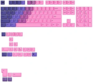 GLORIOUS Gaming - GPBT Gradient Keycaps for Custom Mechanical Keyboards, No Fade Dye-Sublimated, Fits 100%, 75% 65% 60%, PBT Polymer, Fits ANSI & ISO, Supports Windows & macOS - Nebula GLORIOUS Gaming - GPBT Gradient Keycaps for Custom Mechanical Keyboards, No Fade Dye-Sublimated, Fits 100%, 75% 65% 60%, PBT Polymer, Fits ANSI & ISO, Supports Windows & macOS - Nebula