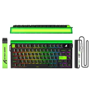 ATTACK SHARK R85 HE 75% Magnetic Wired Gaming Keyboard,8KHz Polling Rate Rapid Trigger,0.005mm RT Precision,256K Scan Rate,Custom Hot-Swappable,Web Driver PC Keyboard for Gamer/Win/Mac,Neon Green ATTACK SHARK R85 HE 75% Magnetic Wired Gaming Keyboard,8KHz Polling Rate Rapid Trigger,0.005mm RT Precision,256K Scan Rate,Custom Hot-Swappable,Web Driver PC Keyboard for Gamer/Win/Mac,Neon Green