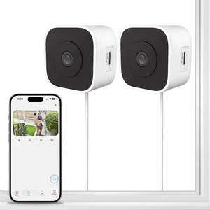 SnapBud 3MP 2K Window Camera, Indoor Camera for Home Security with Full-Color Night Vision, AI Human/Pet/Vehicle Detection, 24/7 Recording, 2-Way Audio, 5GHz & 2.4GHz WiFi Cloud/SD Storage (2 Pack) SnapBud 3MP 2K Window Camera, Indoor Camera for Home Security with Full-Color Night Vision, AI Human/Pet/Vehicle Detection, 24/7 Recording, 2-Way Audio, 5GHz & 2.4GHz WiFi Cloud/SD Storage (2 Pack)