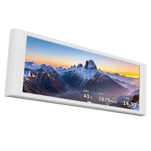 Thermalright Trofeo Vision LCD White Edition Case Sub-Display Features a 6.86-inch Full-Color LCD Screen (1280x480 Resolution) with Magnetic Panel Design. Supports DIY Dynamic/Static Images (White). Thermalright Trofeo Vision LCD White Edition Case Sub-Display Features a 6.86-inch Full-Color LCD Screen (1280x480 Resolution) with Magnetic Panel Design. Supports DIY Dynamic/Static Images (White).