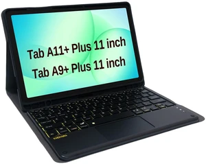 KAEZYNRA Galaxy Tab A11 Plus 2025/A9 Plus 2023 11-inch Case with Keyboard | Dual-Mode 7 Color Backlight, Multi-Touch Trackpad, Magnetic Detachable, Rechargeable Keyboard for Tab A11+/A9+, Black KAEZYNRA Galaxy Tab A11 Plus 2025/A9 Plus 2023 11-inch Case with Keyboard | Dual-Mode 7 Color Backlight, Multi-Touch Trackpad, Magnetic Detachable, Rechargeable Keyboard for Tab A11+/A9+, Black