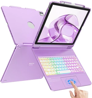 CC Store for iPad Air 13 inch Case Keyboard with 7 Colors Backlit | Multi-Touch Trackpad,180° Swivel,Pencil Holder for iPad Air M4 M3 M2 13 in and Pro 12.9 in(6th,5th,4th,3rd gen),Light Purple CC Store for iPad Air 13 inch Case Keyboard with 7 Colors Backlit | Multi-Touch Trackpad,180° Swivel,Pencil Holder for iPad Air M4 M3 M2 13 in and Pro 12.9 in(6th,5th,4th,3rd gen),Light Purple