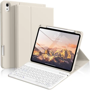 kenke for iPad 11/10th Gen Case with Keyboard 11/10.9 inch 2025 A16/2022, Detachable Wireless Bluetooth Keyboard Case with Bulit-in Pencil Holder, White Square Keycaps (Cream) kenke for iPad 11/10th Gen Case with Keyboard 11/10.9 inch 2025 A16/2022, Detachable Wireless Bluetooth Keyboard Case with Bulit-in Pencil Holder, White Square Keycaps (Cream)