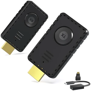 CZGG Wireless HDMI Transmitter and Receiver, 164FT Long-Range Low Latency Audio & Video 4K Decoding 1080P Output, 5G/2.4G Dual-Band Stable Connection, Plug & Play for Laptop,PC,TV,Projector,Camera CZGG Wireless HDMI Transmitter and Receiver, 164FT Long-Range Low Latency Audio & Video 4K Decoding 1080P Output, 5G/2.4G Dual-Band Stable Connection, Plug & Play for Laptop,PC,TV,Projector,Camera