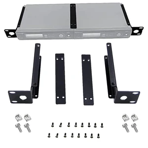 RhymKawa Rack Mount Bracket for Shure SLX4/SLXD4 Dual Receivers Installing | With Screws Kit for (2) SLX Series Wireless Mic Antenna Combining, Extra Strong Hardware and 3-Layer Powder Coating Protect RhymKawa Rack Mount Bracket for Shure SLX4/SLXD4 Dual Receivers Installing | With Screws Kit for (2) SLX Series Wireless Mic Antenna Combining, Extra Strong Hardware and 3-Layer Powder Coating Protect