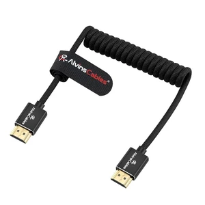Alvin's Cables 8K HDMI 2.1 Coiled Cable 2ft, 8K@60Hz High-Speed HDMI Cable with Braided & 24K Gold Plated Connectors for Gaming, Home Theater, Monitor, TV, PS5, Xbox, Apple TV, Black Alvin's Cables 8K HDMI 2.1 Coiled Cable 2ft, 8K@60Hz High-Speed HDMI Cable with Braided & 24K Gold Plated Connectors for Gaming, Home Theater, Monitor, TV, PS5, Xbox, Apple TV, Black