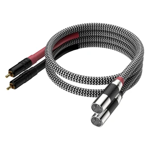 Moonsaudio Balanced Audiophile Audio 2RCA to Dual XLR Male Connections Cables 1M/3.3FT HiFi Interconnect Cable for Home Theater, HDTV, Amplifiers,Hi-Fi System Moonsaudio Balanced Audiophile Audio 2RCA to Dual XLR Male Connections Cables 1M/3.3FT HiFi Interconnect Cable for Home Theater, HDTV, Amplifiers,Hi-Fi System
