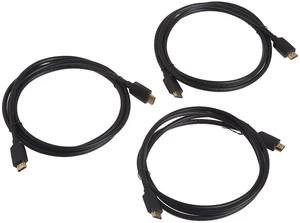 Monoprice 8K Ultra High Speed HDMI Cable - HDMI 2.1, 8K@60Hz, 4K@120Hz, 48Gbps, HDR, VRR, 6ft, Black - 3 pack Monoprice 8K Ultra High Speed HDMI Cable - HDMI 2.1, 8K@60Hz, 4K@120Hz, 48Gbps, HDR, VRR, 6ft, Black - 3 pack