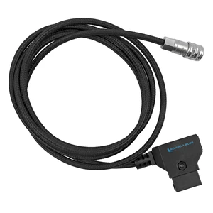 KONDOR BLUE | 48" D-Tap/P-Tap to 2-Pin Weipu Style Braided Power Supply Cable | Compatible with Many DC Plug Battery Options Including BMPCC 4K/6K | Black KONDOR BLUE | 48" D-Tap/P-Tap to 2-Pin Weipu Style Braided Power Supply Cable | Compatible with Many DC Plug Battery Options Including BMPCC 4K/6K | Black
