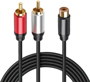 Soshine RCA Y Splitter, 1 Male to 2 Male Audio Y Cables (2 Pack), 24K Gold-Plated, Subwoofer Cable for Subs,Amplifiers, TV, Home Theater, Hi-Fi Systems (RCA 1 Female to 2 Male, 36.0, Inches) Soshine RCA Y Splitter, 1 Male to 2 Male Audio Y Cables (2 Pack), 24K Gold-Plated, Subwoofer Cable for Subs,Amplifiers, TV, Home Theater, Hi-Fi Systems (RCA 1 Female to 2 Male, 36.0, Inches)