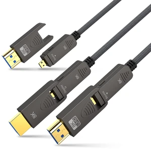 BIFALE 8K Fiber Optic HDMI 2.1 Cable 50ft, Detachable, 48Gbps, 8K@60Hz, 4K@120Hz, eARC, Compatible with RTX 3080/3090, Xbox Series X, PS5, Denon AV Receiver BIFALE 8K Fiber Optic HDMI 2.1 Cable 50ft, Detachable, 48Gbps, 8K@60Hz, 4K@120Hz, eARC, Compatible with RTX 3080/3090, Xbox Series X, PS5, Denon AV Receiver