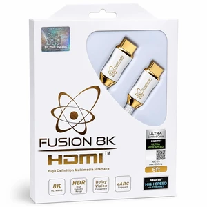 Fusion8K White HDMI 2.1 Cable 6 Feet - Certified 48Gbps 8K@60Hz 4K@120Hz 10K | HDR Dolby Vision eARC | Braided Cord for PS5 Xbox Series X Apple TV 4K Fusion8K White HDMI 2.1 Cable 6 Feet - Certified 48Gbps 8K@60Hz 4K@120Hz 10K | HDR Dolby Vision eARC | Braided Cord for PS5 Xbox Series X Apple TV 4K