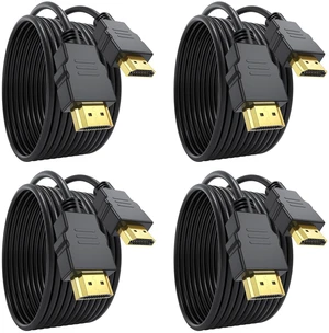 URELEGAN HDMI Cable 10 FT 4-Pack,4K HDMI 2.0 Cord Pack of 4 | 10FT HDMI to HDMI Shielded Cord with HDR, Ethernet/ARC,HDCP 2.2 for Projector,Monitor, Soundbar, Roku/LG TV, PS4/PS5 URELEGAN HDMI Cable 10 FT 4-Pack,4K HDMI 2.0 Cord Pack of 4 | 10FT HDMI to HDMI Shielded Cord with HDR, Ethernet/ARC,HDCP 2.2 for Projector,Monitor, Soundbar, Roku/LG TV, PS4/PS5