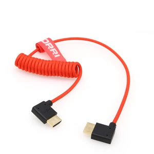 DRRI 8K High-Speed Left Angle HDMI to Right Angle Braided Cable for Fuji XH2s Sonys F55 A7S3 A74 A7siii A7iv FX3 FX6 Canon C70 C100 DRRI 8K High-Speed Left Angle HDMI to Right Angle Braided Cable for Fuji XH2s Sonys F55 A7S3 A74 A7siii A7iv FX3 FX6 Canon C70 C100