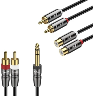 J&D Bundle2 Items: 6 Feet 2 RCA Audio Extension Cable and 3 Feet Dual RCA Audio Cable J&D Bundle2 Items: 6 Feet 2 RCA Audio Extension Cable and 3 Feet Dual RCA Audio Cable
