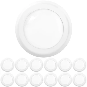 Sunco 12 Pack 6 Inch Flush Mount LED Ceiling Disk Lights, 15W=75W Dimmable | 1050LM, 3000K Warm White, 15W=75W, Low-Profile Flush Mount LED Disk for Recessed Ceiling Lighting and Closets Sunco 12 Pack 6 Inch Flush Mount LED Ceiling Disk Lights, 15W=75W Dimmable | 1050LM, 3000K Warm White, 15W=75W, Low-Profile Flush Mount LED Disk for Recessed Ceiling Lighting and Closets