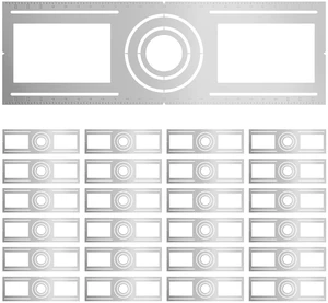 Amico 24 Pack 26 Inch New Construction Mounting Plate, Wafer Light Bracket | Round Hole 3/4/6 Inch Flat Galvanized Steel Wafer Light Rough in Plate for LED Recessed Lighting Housing Amico 24 Pack 26 Inch New Construction Mounting Plate, Wafer Light Bracket | Round Hole 3/4/6 Inch Flat Galvanized Steel Wafer Light Rough in Plate for LED Recessed Lighting Housing