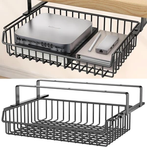 ENONCI Under Desk Drawer Slide Out No Drill Metal Storage Cabinet | Shelf Storage Basket Cabinet, Under Table Drawer Organizer for Office, Home, Workspace, Cabinet ENONCI Under Desk Drawer Slide Out No Drill Metal Storage Cabinet | Shelf Storage Basket Cabinet, Under Table Drawer Organizer for Office, Home, Workspace, Cabinet