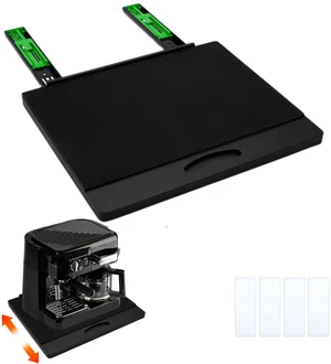 MinBoo Bamboo Appliance Slider,Sliding Tray for Coffee Maker, Kitchen Countertop Appliance Rolling Tray,Slides Easily from Under The Cabinet,Wide -Black- Large (16" Wx13 D) MinBoo Bamboo Appliance Slider,Sliding Tray for Coffee Maker, Kitchen Countertop Appliance Rolling Tray,Slides Easily from Under The Cabinet,Wide -Black- Large (16" Wx13 D)