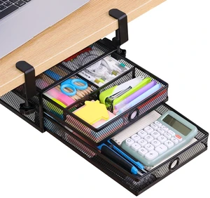 Under Desk Drawer, Clamp on Desk Organizer Slide Out Table Storage No Drill | 2Tier Under desk drawer: clamp on desk organizer under desk drawer slide out hanging desk organizer no drill table storage Under Desk Drawer, Clamp on Desk Organizer Slide Out Table Storage No Drill | 2Tier Under desk drawer: clamp on desk organizer under desk drawer slide out hanging desk organizer no drill table storage