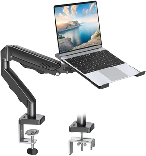 MOUNT PRO Laptop Arm Mount for Desk, Fits Max 17" Notebook and 32" Monitors | 2 in 1 Function Monitor Laptop Stand Holds up to 19.8lbs, Aluminum Single Monitor Holder with Adjustable Tray MOUNT PRO Laptop Arm Mount for Desk, Fits Max 17" Notebook and 32" Monitors | 2 in 1 Function Monitor Laptop Stand Holds up to 19.8lbs, Aluminum Single Monitor Holder with Adjustable Tray