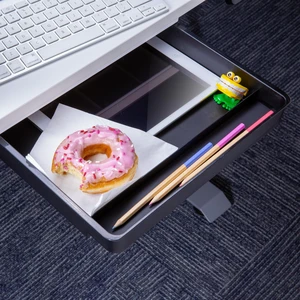 Officemate Large Self-Adhesive Under Desk Drawer, Black, 12.5" x 10.75" x 1.875" (22552) Officemate Large Self-Adhesive Under Desk Drawer, Black, 12.5" x 10.75" x 1.875" (22552)