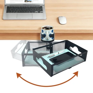 grnpeak Under Desk Organizer 360° Swivel with Cup Holder,Holds Up to 7lbs | 360° rotation,no-drill clamp,holds up to 7lbs, cup holder,mesh storage,office/kitchen/art use grnpeak Under Desk Organizer 360° Swivel with Cup Holder,Holds Up to 7lbs | 360° rotation,no-drill clamp,holds up to 7lbs, cup holder,mesh storage,office/kitchen/art use