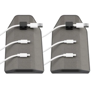 Magnetic Cable Management Organizer 2Pack, Cord Holder, 6 Clips, Desk Setup | Weighted, No Adhesive Base, Snaps Onto Usb-C Lightning Magsafe Wires, Nightstand Office Counter Accessory, Cord Organizer Magnetic Cable Management Organizer 2Pack, Cord Holder, 6 Clips, Desk Setup | Weighted, No Adhesive Base, Snaps Onto Usb-C Lightning Magsafe Wires, Nightstand Office Counter Accessory, Cord Organizer