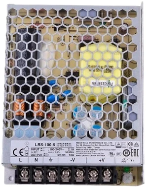 LRS-100-5 5V 20A 100W Single Output Power Supply - High Efficiency, 5G Vibration Resistance, Wide Input Voltage for Industrial Automation LRS-100-5 5V 20A 100W Single Output Power Supply - High Efficiency, 5G Vibration Resistance, Wide Input Voltage for Industrial Automation