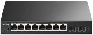 Cudy 10 Port Gigabit Smart Switch, 2 SFP Uplink, 21Gbps, GS108ES2 | 8x GbE, 2x fiber upstream, wire-speed throughput, port isolation/250m mode, SPCC body, 190x100x28mm, tabletop install Cudy 10 Port Gigabit Smart Switch, 2 SFP Uplink, 21Gbps, GS108ES2 | 8x GbE, 2x fiber upstream, wire-speed throughput, port isolation/250m mode, SPCC body, 190x100x28mm, tabletop install