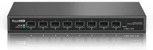 8 Port 10Gb SFP+ Web Managed Fiber Switch | Multi-Gig 10G-2.5G Adaptive | Fanless | 160G Bandwidth | Jumbo Frames/ VLAN/ QoS, Only Compatible with TP-Link, Real HD 10G SFP+ Module, NOT Plug & Play 1Gb 8 Port 10Gb SFP+ Web Managed Fiber Switch | Multi-Gig 10G-2.5G Adaptive | Fanless | 160G Bandwidth | Jumbo Frames/ VLAN/ QoS, Only Compatible with TP-Link, Real HD 10G SFP+ Module, NOT Plug & Play 1Gb