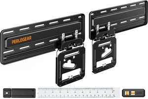 Perlegear Ultra Slim TV Wall Mount 0.3 Low Profile for 43-86 inch TVs | Fits 16"/24" Studs, Neo QLED, Frame TV, Flush Mount Flat Mount Bracket, Micro Gap, Max VESA 800x400mm, up to 99 lbs Perlegear Ultra Slim TV Wall Mount 0.3 Low Profile for 43-86 inch TVs | Fits 16"/24" Studs, Neo QLED, Frame TV, Flush Mount Flat Mount Bracket, Micro Gap, Max VESA 800x400mm, up to 99 lbs