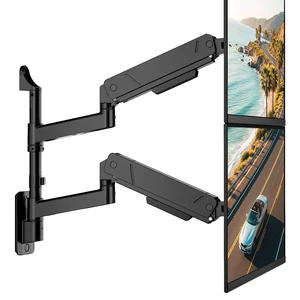 monTEK Vertical Dual Monitor Wall Mount for 17-45" Screens, 35.2 Lbs Each | Heavy Duty Dual Monitor Arm, Full Motion, 75x75/100x100 Compatible, for Flat/Curved Monitors, Home Office & Gaming, Black monTEK Vertical Dual Monitor Wall Mount for 17-45" Screens, 35.2 Lbs Each | Heavy Duty Dual Monitor Arm, Full Motion, 75x75/100x100 Compatible, for Flat/Curved Monitors, Home Office & Gaming, Black
