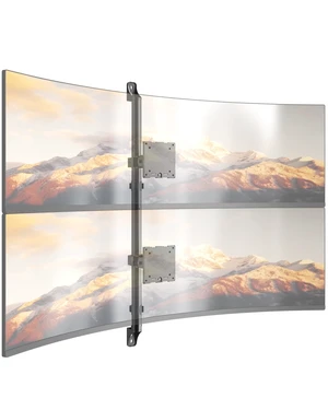 PUTORSEN Dual Monitor Wall Mount for 17-49" Screens | Supports Flat & Curved Screens, 44lbs per Arm, Heavy Duty, Height Adjustable, VESA 75/100mm, Black PUTORSEN Dual Monitor Wall Mount for 17-49" Screens | Supports Flat & Curved Screens, 44lbs per Arm, Heavy Duty, Height Adjustable, VESA 75/100mm, Black