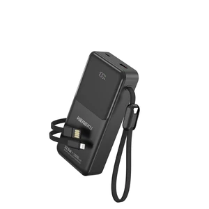 HENGKU Power Bank 20000mah Portable Built-in Cable 22.5w Fast Charge HENGKU Power Bank 20000mah Portable Built-in Cable 22.5w Fast Charge