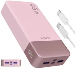 JUOVI Portable Charger 45W 20000mAh Fasting Charging Power Bank | USB C Portable Phone Charger, Battery Pack with PD 3.0 & QC 4.0 for Samsung S26/25/24 iPhone 17/16/15/14/13 Series