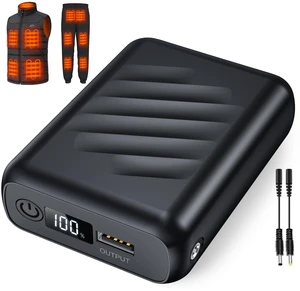 Sevdiea 7.4V 20000mAh Heated Vest Battery Pack Compatible with ORORO, Battery Pack for Heated Vest with LED, Rechargeable Power Bank for Weamest, for XINSONYUELL, for TODWARM, for Vestego Sevdiea 7.4V 20000mAh Heated Vest Battery Pack Compatible with ORORO, Battery Pack for Heated Vest with LED, Rechargeable Power Bank for Weamest, for XINSONYUELL, for TODWARM, for Vestego