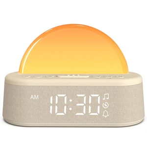 Wake Up Light Sunrise Alarm Clock, Dual Alarm with White Noise Machine | 30 Sleep Sounds, 9 Min Snooze, 8 Colors Dimmer Night Light ,12/24H Alarms Clock Timer for Heavy Sleepers Wake Up Light Sunrise Alarm Clock, Dual Alarm with White Noise Machine | 30 Sleep Sounds, 9 Min Snooze, 8 Colors Dimmer Night Light ,12/24H Alarms Clock Timer for Heavy Sleepers