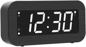 Timegyro Digital Alarm Clock Battery Operated - LCD/LED Display Switchable, Included DC Cable, Dual LED Brightness, Snooze, 12/24Hr Timegyro Digital Alarm Clock Battery Operated - LCD/LED Display Switchable, Included DC Cable, Dual LED Brightness, Snooze, 12/24Hr