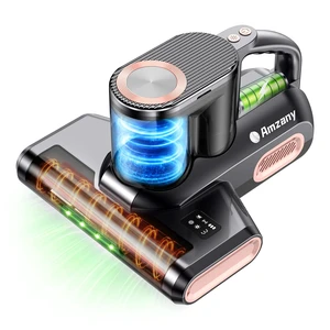 Amzany Cordless Mattress Vacuum Cleaner, 18Kpa Bed Vacuum with 253.7nm UV-C Light & Ultrasonic, 52800 BPM Tapping, 3-Stage HEPA, Green Light Dust Detection for Bed Sofa Couch Crib Pet Hair Amzany Cordless Mattress Vacuum Cleaner, 18Kpa Bed Vacuum with 253.7nm UV-C Light & Ultrasonic, 52800 BPM Tapping, 3-Stage HEPA, Green Light Dust Detection for Bed Sofa Couch Crib Pet Hair